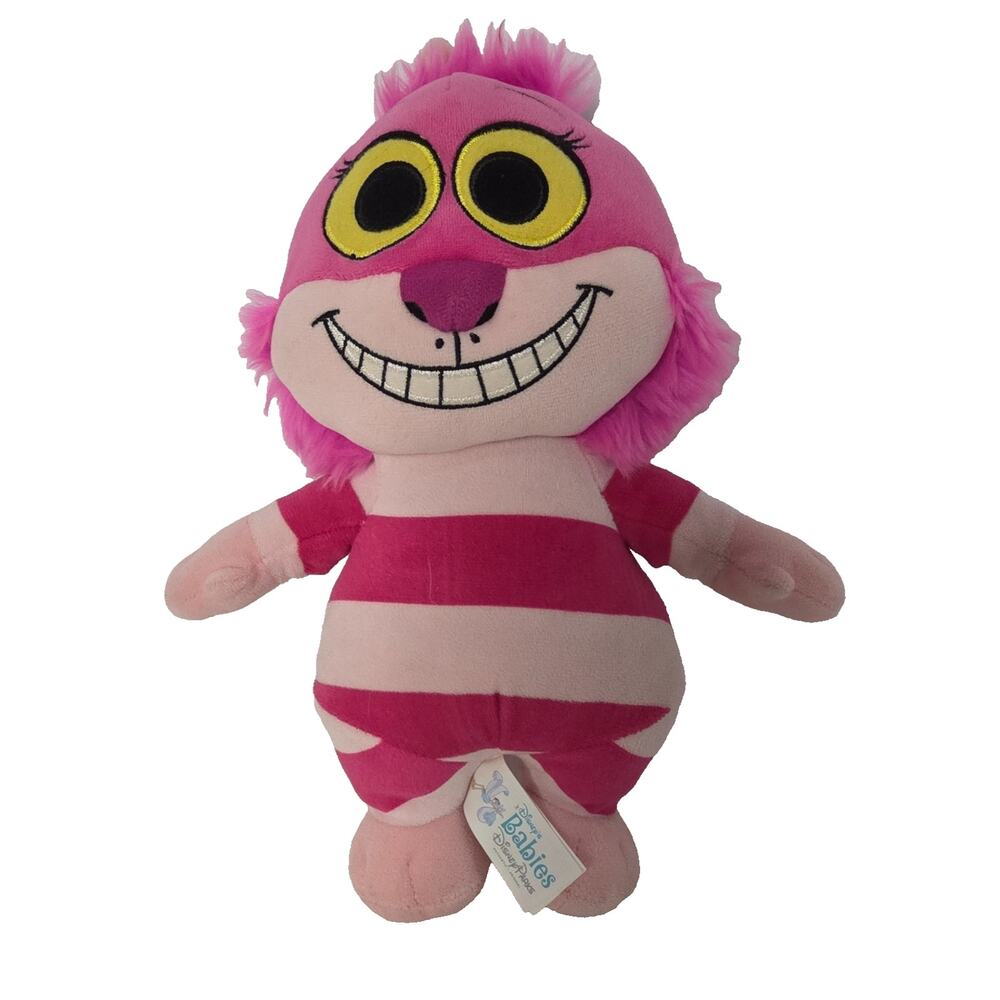 Disney Babies Cheshire Cat Plush Pink Alice in Wonderland Disney Parks Toy 11in